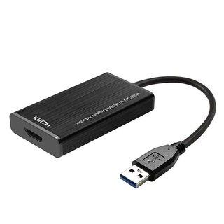 HD 1080P USB 3.0ไปยัง HDMI Converter Multi อะแดปเตอร์กราฟิกสำหรับ PC แล็ปท็อปโปรเจคเตอร์ HDTV LCD ไดร์เวอร์ฟรี