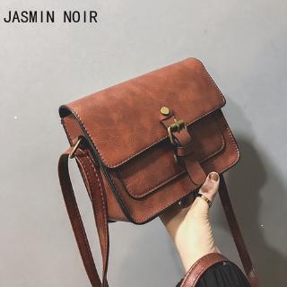 JASMIN NOIR วินเทจผู้หญิงปรบไหล่สบาย ๆ กระเป๋ากระเป๋าสะพาย