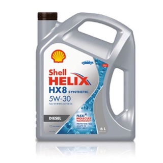 ✅ คุ้มที่สุด ✅ น้ำมันเครื่อง Shell เชลล์ HX8 5W-30 5W30 ดีเซล สังเคราะห์100% 6 ลิตร + กรองเครื่อง+ เสื้อ