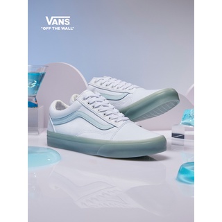 Vans low cut Old Skool รองเท้าผ้าใบลําลอง สําหรับผู้ชาย ผู้หญิง สีฟ้าเจลลี่ เหมาะกับการเล่นกีฬา -171