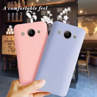 เคสโทรศัพท์ซิลิโคนแบบนุ่ม huawei y 3 2017 2018 สีแคนดี้สําหรับ huawei y 5 lite 2017 y 3 y 3 2018 5 . 0 นิ้ว