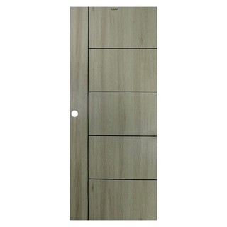 UPVC DOOR AZLE LT-06 80x200CM SILVER GRAY ประตู UPVC AZLE LT-06 80x200 ซม. สี SILVER GREY ประตูบานเปิด ประตูและวงกบ ประต