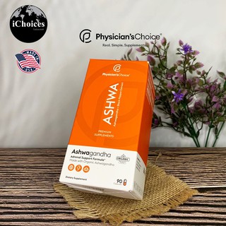 โสมอินเดีย Physicians Choice® Ashwa Ashwagandha+Black Pepper Extract 90 Capsules