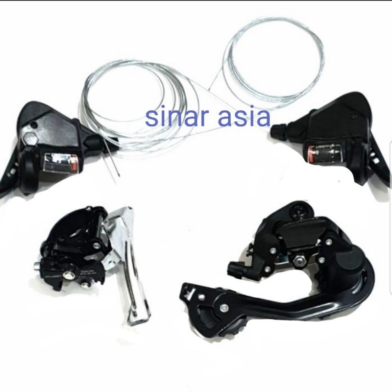 Shifter + FD / gear Shifter + RD จักรยาน 3x9 speed Microshift - ราคาต่อชุด