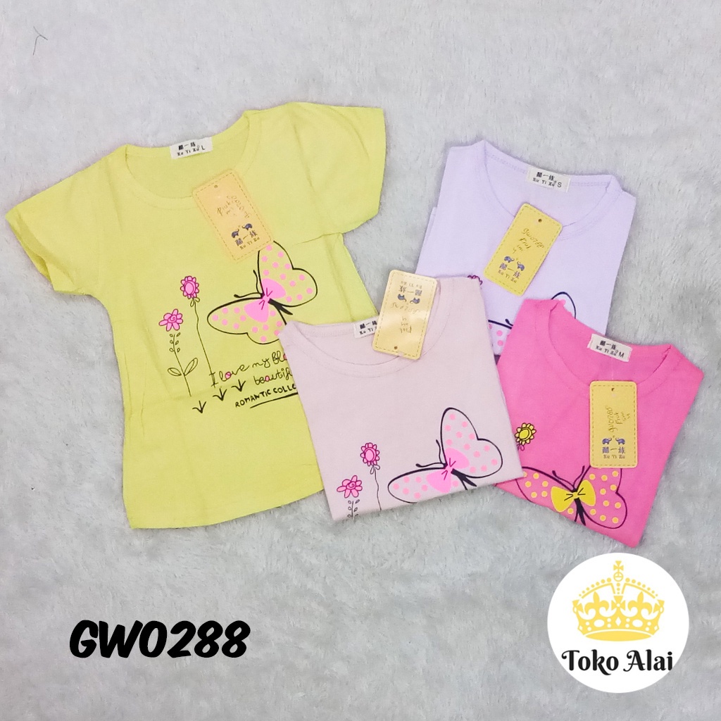 Al - Girls Clothing Girls T-Shirts Baby Butterfly T-Shirts KUYIZU GW0288