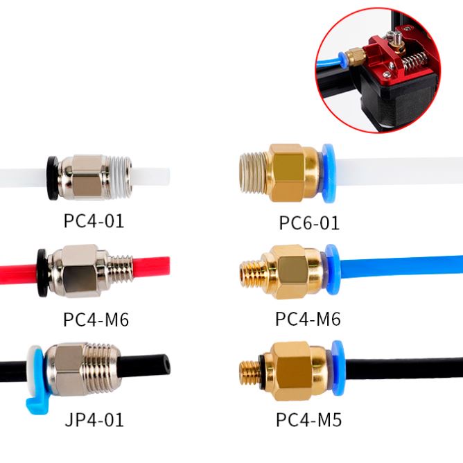 🔥[พร้อมส่ง]🔥 fitting หัวต่อยึดท่อ FITTINGS KJH04-M6 3Dprinter