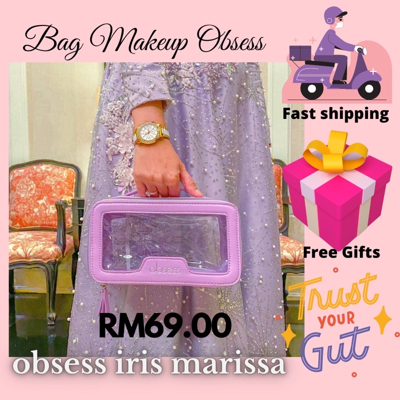 MAKEUP BAG OBSESS COSMETICS ฉบับจํากัด OBSESS COSMETICS