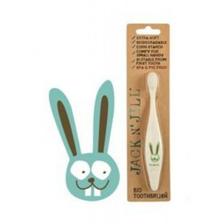 Jack N Jill Bio Toothbrush หัวแปรงไนลอนกลมมน (ขนแปรงนิ่ม) สำหรับการทำความสะอาด  ผลิตจากแป้งข้าวโพด 100%