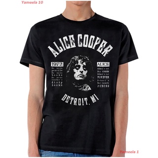 เสื้อยืดผ้าฝ้ายพิมพ์ลายขายดีAlice Cooper Schools Out Lyrics T-Shirt XX Large ไอลิซ คูเปอร์ เสื้อพิมพ์ลาย เสื้อแนวสตรีท