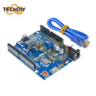 บอร์ดไมโคร USB พร้อมสายเคเบิล สําหรับ Arduino R3 Atmega328P-16Au Ch340G