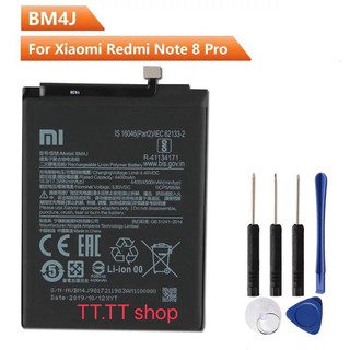 แบตเตอรี่ แท้ Xiaomi Redmi Note 8 Pro BM4J 4500mAh พร้อมชุดถอด