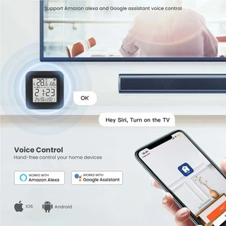 IWACHI สมาร์ทรีโมท Smart IR Remote Control R04 มาพร้อมฟังก์ชั่นแสดงอุณหภูมิ และค่าความชื้น