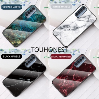 เคส Oppo Reno4 Pro เคส Oppo Reno 4 Lite เคส Oppo Reno4 Z เคส Oppo A92S Case Oppo A93 Case Oppo Reno A Case Oppo Reno ACE Marble Grain Hard Tempered Glass Protective Back Cover Case ลายหินอ่อน กระจกนิรภัย แบบแข็ง เคสป้องกันด้านหลัง