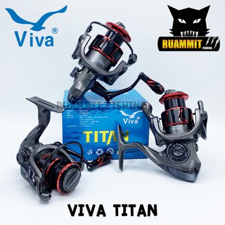 รอกตกปลา รอกสปินนิ่ง วีว่า VIVA TITAN TT SERIES (GREY RED)