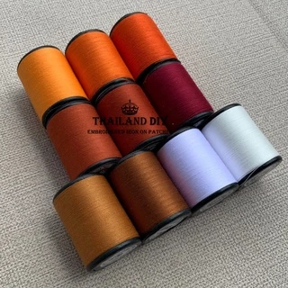 🧵 ด้ายเย็บจีวรพระ ตราเสือ 🧵 ด้ายสีจีวร ด้ายเย็บผ้า ด้าย WOP ด้ายเย็บผ้าคละสี สีทองส้ม ด้ายสีแก่นบวร สีพระราชทาน สังฆทาน