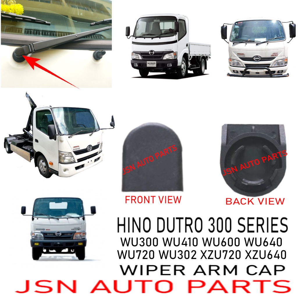 J02S08 WIPER ARM COVER HINO DUTRO 300 SERIES WU300 WU410 WU600 WU640 WU720 WU302 XZU720 LORRY TRUCK