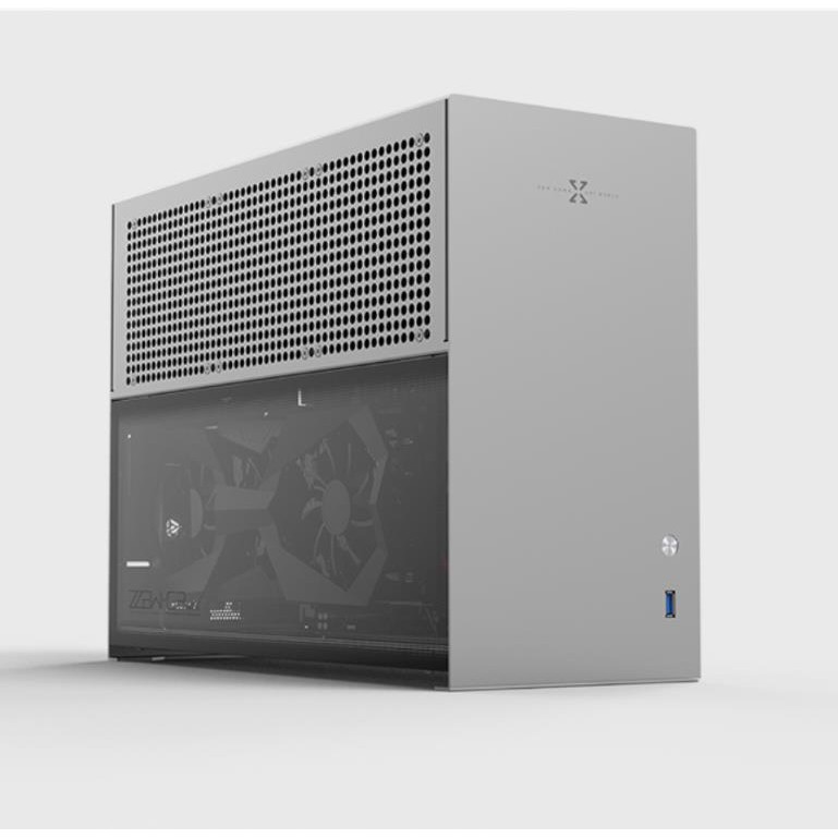 ZZAW C3 อลูมิเนียม MATX คอมพิวเตอร์เดสก์ท็อป PC Tower ATX & SFX/SFX-L แหล่งจ่ายไฟ/ATX & DTX & ITX & 