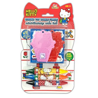 เฮลโล คิตตี้ ชุดภาพฝนระบายสีเสริมทักษะ ลิขสิทธิ์แท้ พร้อมส่ง  Hello Kitty Rubbing Rubbing Toy Double Fumble.