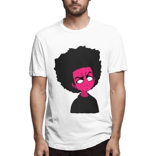 [COD]เสื้อยืดคอกลม แขนสั้น ผ้าฝ้าย พิมพ์ลาย The Boondocks Alien Huey Freeman แฟชั่นฤดูร้อน สําหรับผู้ชาย