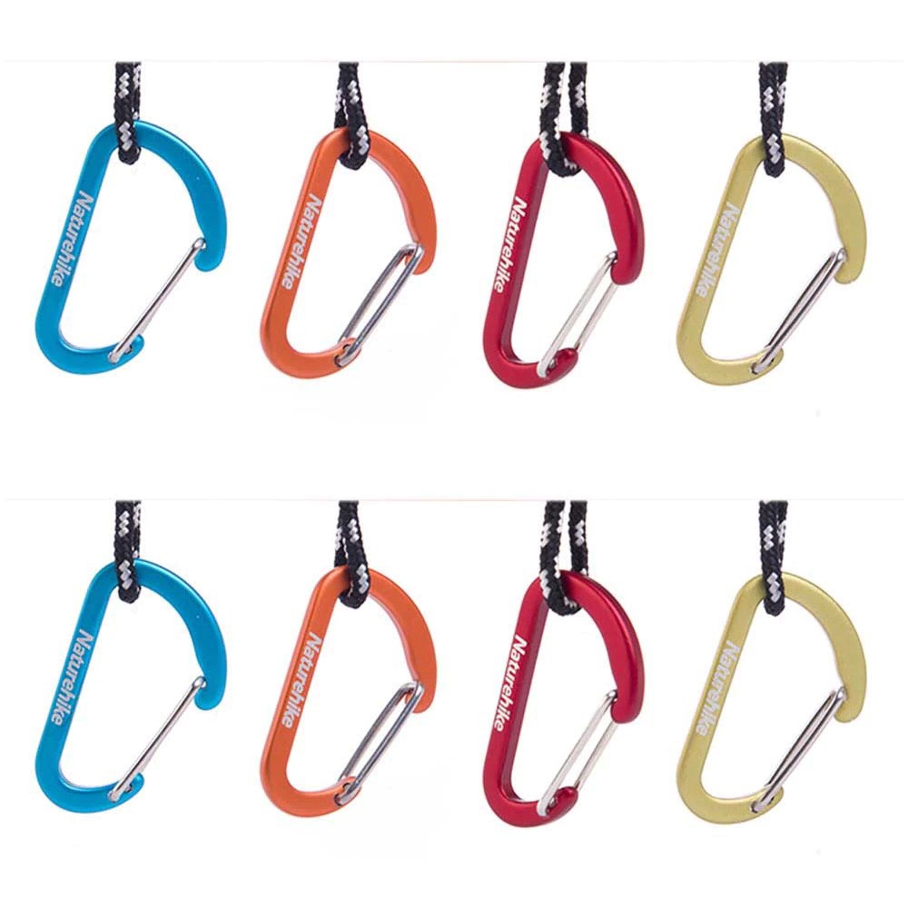 คาราบิเนอร์ คาราไบเนอร์ carabiner Naturehike ของแท้ ขนาด 4x3 cm Aluminum alloy สวยทน 4 สี camping buckle