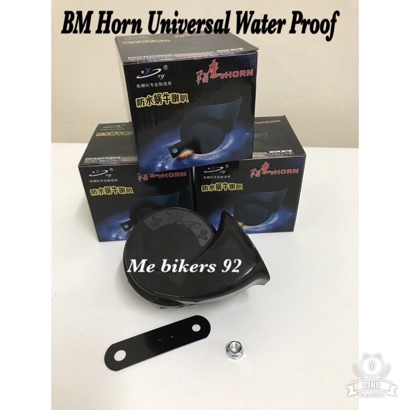 12V BM HORN รถจักรยานยนต์ Super Loud Shell BM Horn Snail Y15ZR LC135 NVX155 NMAX155 SRL115 RS150 RFS