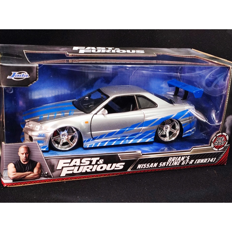 โมเดลรถ R34 Jada 1:24 Fast And Furious ฺBrian'S Paul Walker โมเดลรถ R34  1/24 Fast & Furious 2 Ff2 ราคา Ok โมเดลรถของขวัญ | Shopee Thailand