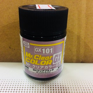 Mr.Hobby [สีสูตรทินเนอร์] Mr.Clear Color GX101 GX CLEAR BLACK