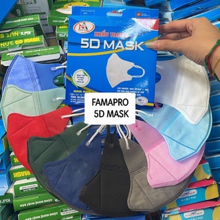 🔥🔥พร้อมส่ง famapro 5D ใส่กระชับใบหน้า สบาย 1 กล่อง 10 ชิ้น