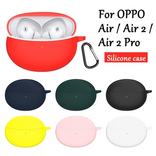 [พร้อมส่ง] เคสซิลิโคนนิ่ม พร้อมพวงกุญแจ สําหรับ OPPO Enco Air Air 2 Air 2 Pro