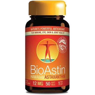 วิตามิน Nutrex Bioastin Hawaiian Astaxanthin 12mg 50เม็ด สาหร่ายแดง