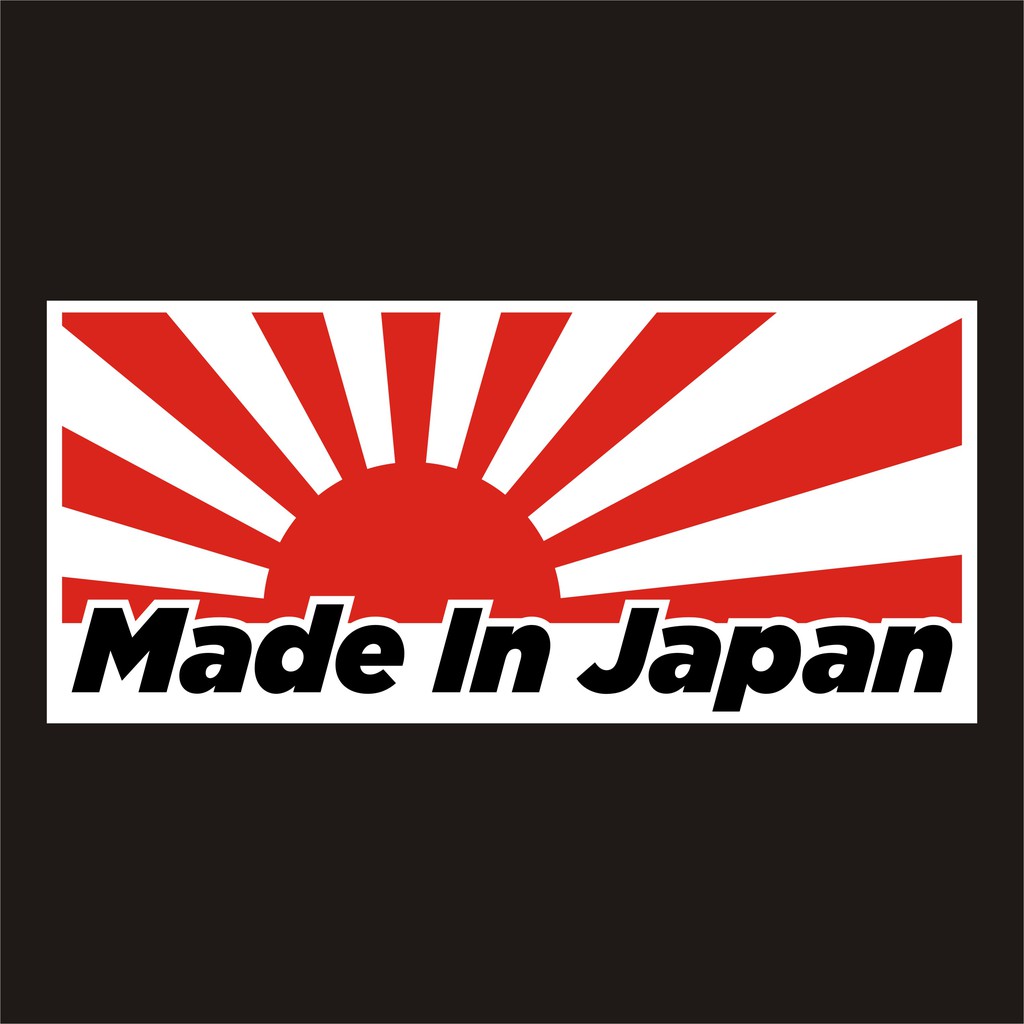 made in japan สติกเกอร์ pvc กันน้ำ ขนาด 5.5 x 12 cm ราคา 19 บาท