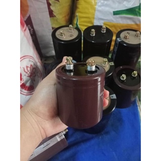 Capacitor 950uF 400 Vdc  ตัวเก็บประจุ NIPPON ขนาดสูง7.5x6.5CM.สีน้ำตาล คาปาซิเตอร์ 950UF 400Vdc ของแท้พร้อมส่ง