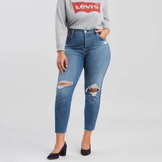 กางเกงยีนส์ Levi’s สาวอวบ สีเข้ม - Wedgie Fit Womens Jeans (Plus Size)