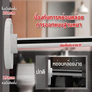 ราวม่านอาบน้ำโค้ง ราวโค้งเข้ามุม ราวอเนกประสงค์ 304ท่อสแตนเลส ราวโค้งเข้ามุม ราวม่านแบบโค้ง ราวแขวนม่านห้องน้ ไม่ต้องเจา