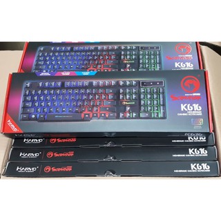 Marvo K616 Scorpion Keyboard Gaming Rainbow Blacklight คีย์บอร์ดเกมมิ่ง