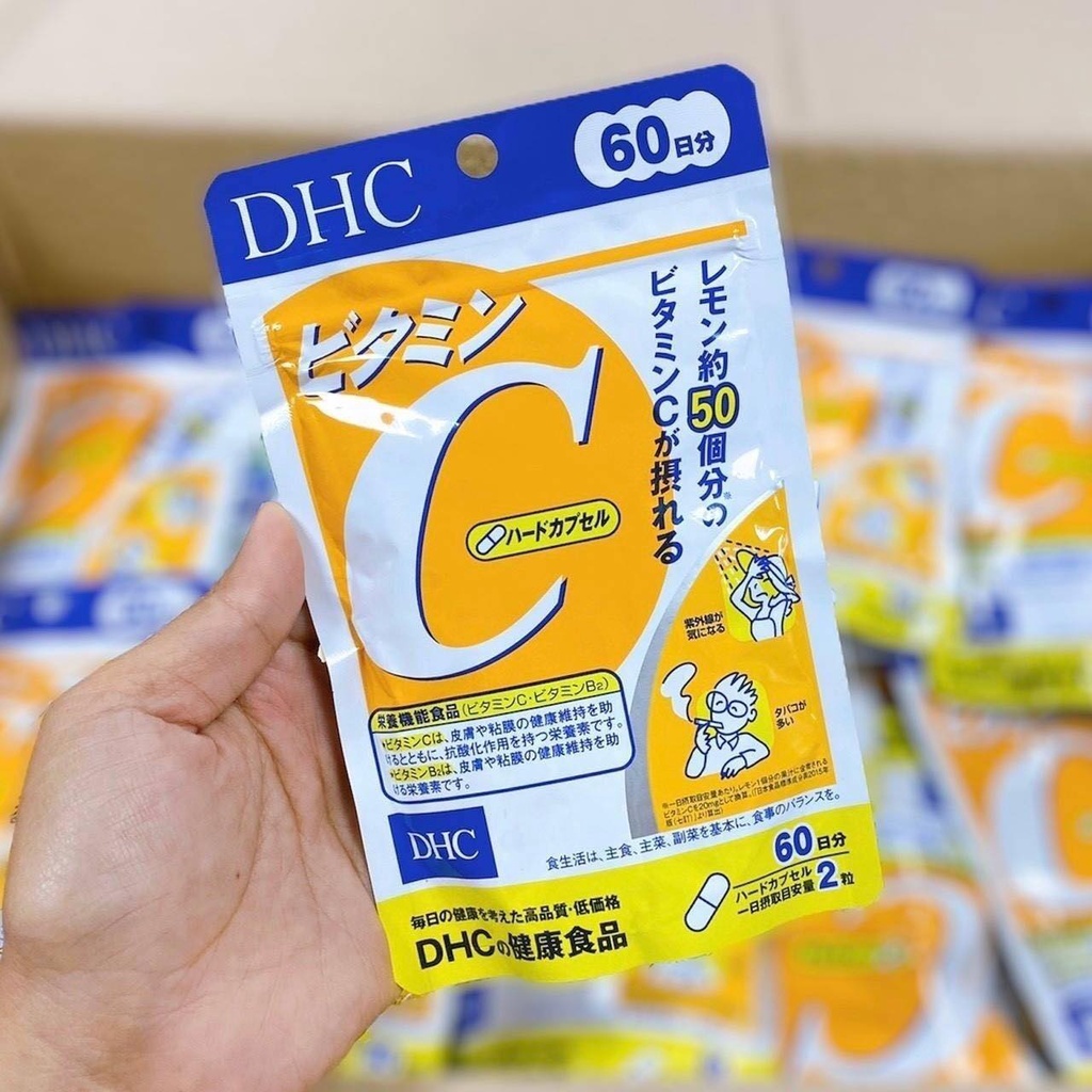 [แพ็กเกจใหม่สุด] DHC Vitamin C (60 วัน) วิตามินซี [พร้อมส่ง] DHC Vitamin C ดีเอชซี วิตามินซี 60 วัน (1 ซอง / 120 เม็ด)