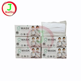 G Mask Face Mask "สีขาว" ปั๊ม KSG หน้ากากอนามัย ทางการแพทย์ 50 ชิ้น/กล่อง "สีขาว"