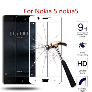 กระจกนิรภัยกันรอยขีดข่วน 2 . 5 D สําหรับ Nokia 5ฟิล์ม