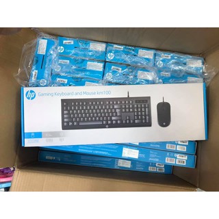 ส่งจากไทย คีย์บอร์ด และ เม้าส์ HP KM100 พร้อมส่ง keyboard + mouse