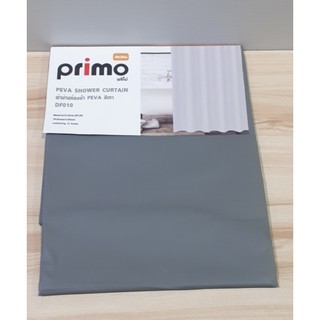 PRIMO ผ้าม่านห้องน้ำ PEVA ขนาด 180*180 ซม. DF010 สีเทา