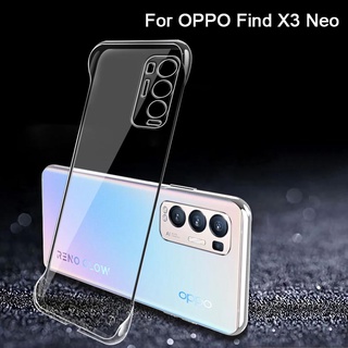 เคสใส แบบบางพิเศษ สําหรับ OPPO Find X3 Pro Lite Neo 2 ชิ้น