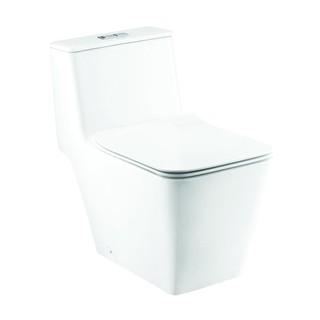 สุขภัณฑ์ 1 ชิ้น COTTO C10327 2.5/4L สีขาว สุขภัณฑ์ชักโครก 1-PIECE TOILET C10327 2.5/4LITRE WHITE สุขภัณฑ์ ห้องน้ำ