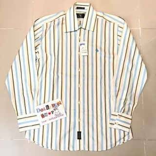 สินค้าใหม่ป้ายห้อย 👔เสื้อเชิ้ตลายทาง  แบรนด์เนมแท้💯Santa Barbara (ซานตา บาร์บาร่า) ไซร้L อก43 ยาว30