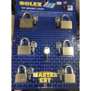 กุญแจมาสเตอร์คีย์ master key ชุด6ตัว รวมไซส์-45-50mm ยาว/สั้น solex