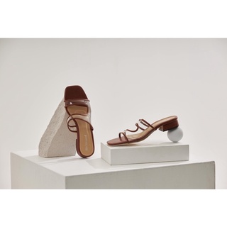 LUNA shoes - white - brown - silver #3