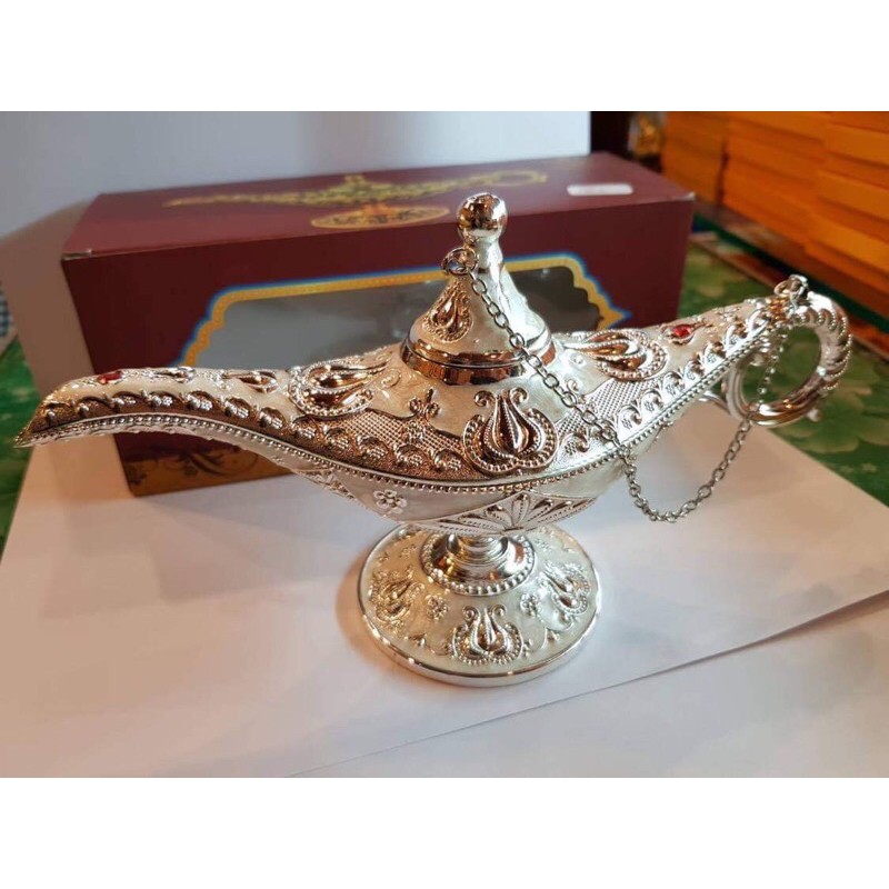 ตะเกียงอาลาดินใหญ่ Aladdin lamp สำหรับวางกำยาน ตั้งโชว์ ประดับตกแต่งบ้าน ราคา ถูกที่สุด ดีลบีเคเค แกลเลอรีภาพที่ 4