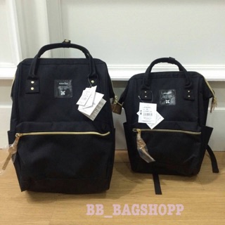 Anello Canvas Rucksack Best Seller mini &amp; classic สีดำ