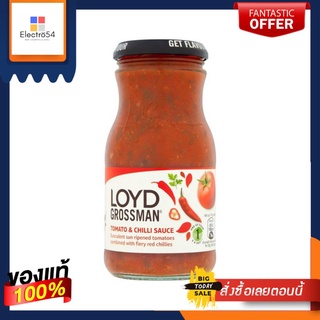 Loyd Grossman Tomato And Chilli Pasta Sauce 350g ลอยด์ กรอสเเมน พาสต้าซอสมะเขือเทศและพริกเเดง 350g