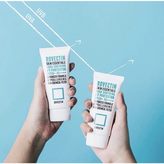 Rovectin Skin Essentials Aqua Soothing UV Protector SPF50+ PA++++ (non-chemical filter) 50ml ครีมกันแดดโลเวคติน 50มล.