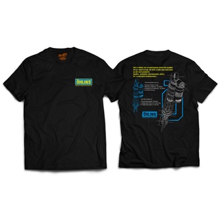 OHLINS เสื้อยืดคอกลม New Black